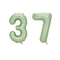 thumbnail image 1 of Number Thirty Seven Balloon Pastel Sage Green Number 37 Balloon 32" Large Party Balloon Decoration, 1 of 3