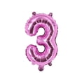 thumbnail image 1 of Number Three Balloon Pink Number 3 Balloon 32" Foil Mylar Pink Number Balloon, 1 of 1