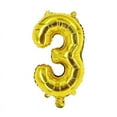 thumbnail image 1 of Number Three Balloon Yellow Gold Number 3 Balloon 32" Foil Mylar Yellow Gold Number Balloon, 1 of 1