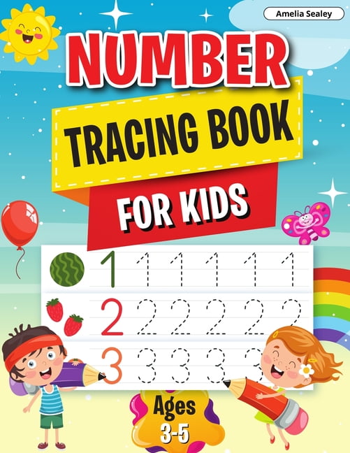 Number Tracing Book: Learn the Numbers, Number Tracing Book for ...