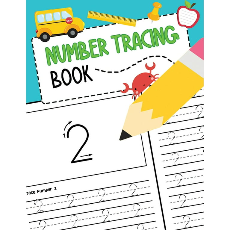 Number Tracing Pre-K Workbook - (Books for Kids Ages 3-5) by Brown Lab  Editors of Little (Paperback)
