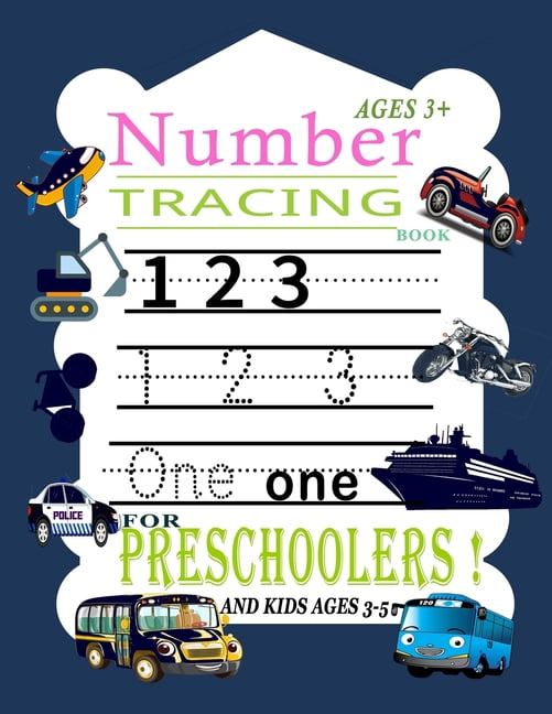 Number Tracing Book for Preschoolers and Kids Ages 3+: Awesome Trace Numbers Practice Workbook for Kindergarten and Kids, (Paperback)