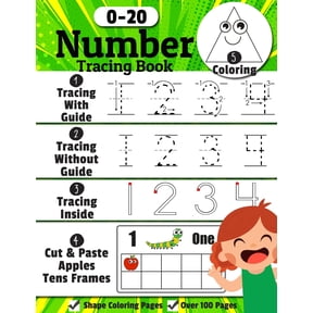 Number Tracing Book: Trace Numbers Writing Practice Workbook for Pre K, Kindergarten and Kids Ages 3-5, Learn numbers 0 to 20! (Math Activity Book) (Paperback)