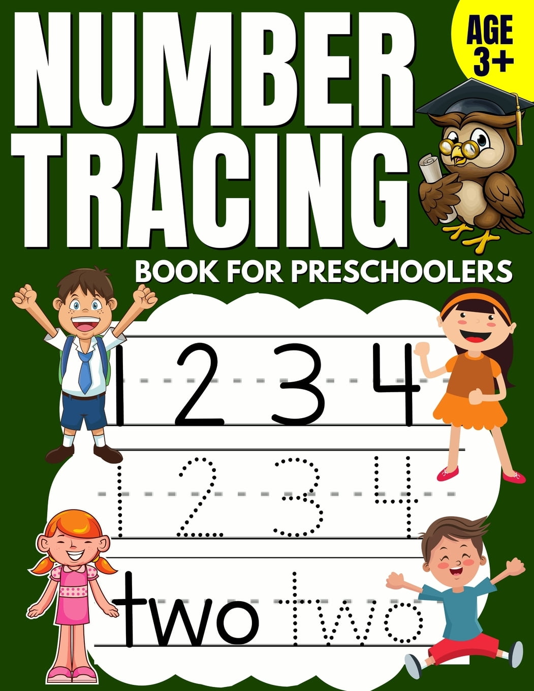 Number Tracing Book for Preschoolers: Trace Numbers Practice Workbook ...