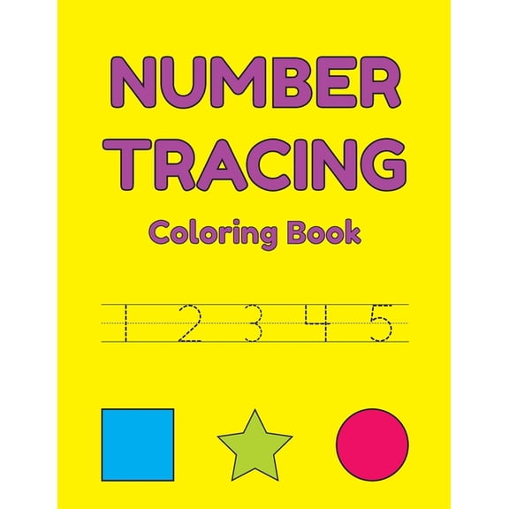 Number Tracing Coloring Book, (Paperback)
