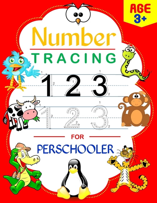 Number Tracing for Preschooler: Kindergarten Ages 3-5, Handwriting Activity Math Workbook for Toddlers, Beginner Learnin