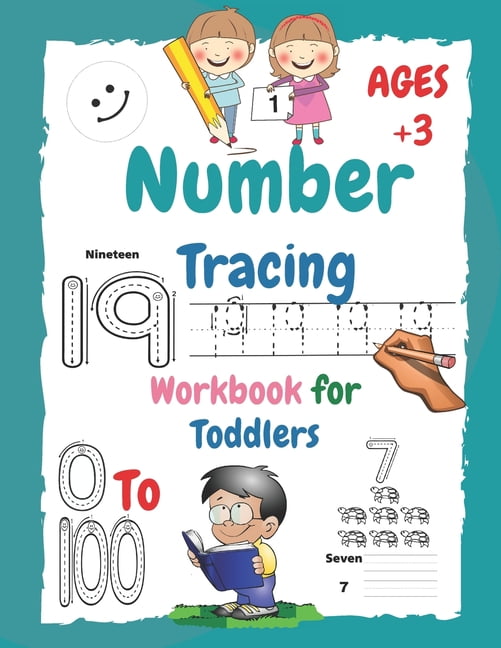 Number Tracing Workbook for Toddlers Handwriting Alphabet, Number And