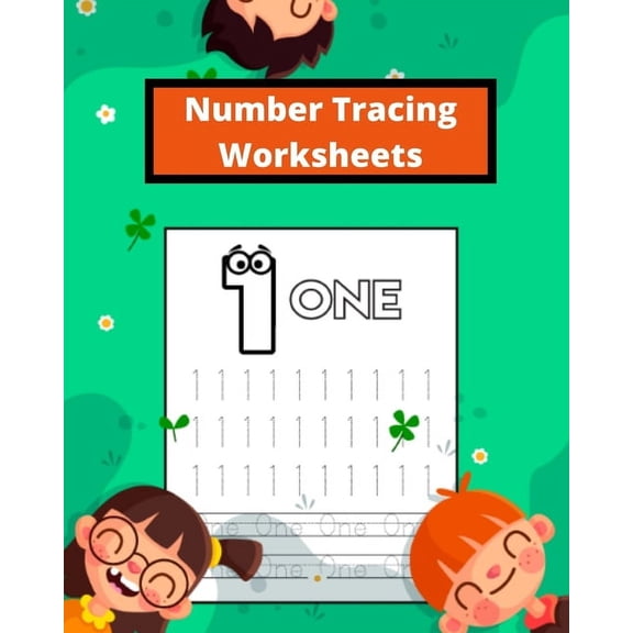 Number Tracing Worksheets: Number Tracing Book for Preschoolers and Kids Ages 3-5, Number Writing Practice Book, Number , (Paperback)