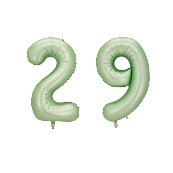 Number Twenty Nine Balloon Pastel Sage Green Number 29 Balloon 32" Large Party Milestone Balloon Decoration