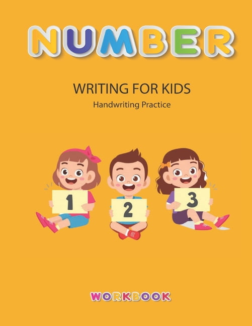 Number Writing for kids: Handwriting Practice Book For Kids Writing ...