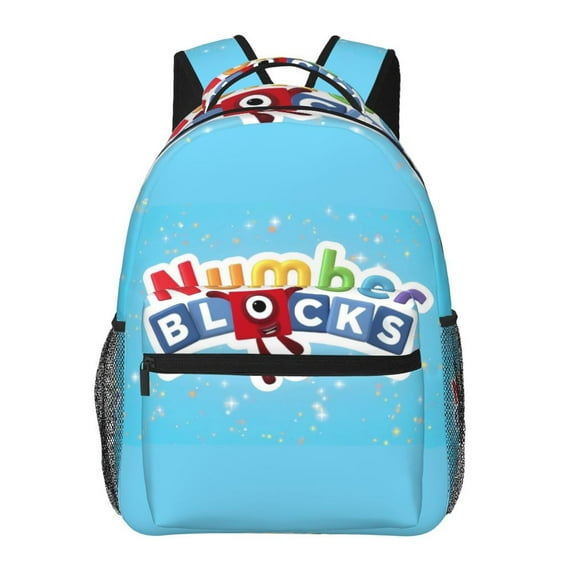 Number blocks-5 Laptop Busienss Casual Daypack Travel Backpack Schoolbag Bookbag Bags