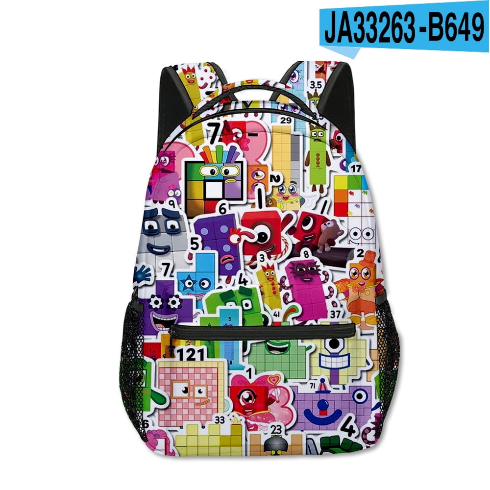 Number blocks Numberblocks backpacks for primary and secondary school ...
