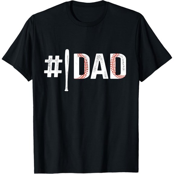 Number one 1 baseball dad for fathers day birthday christmas T-Shirt