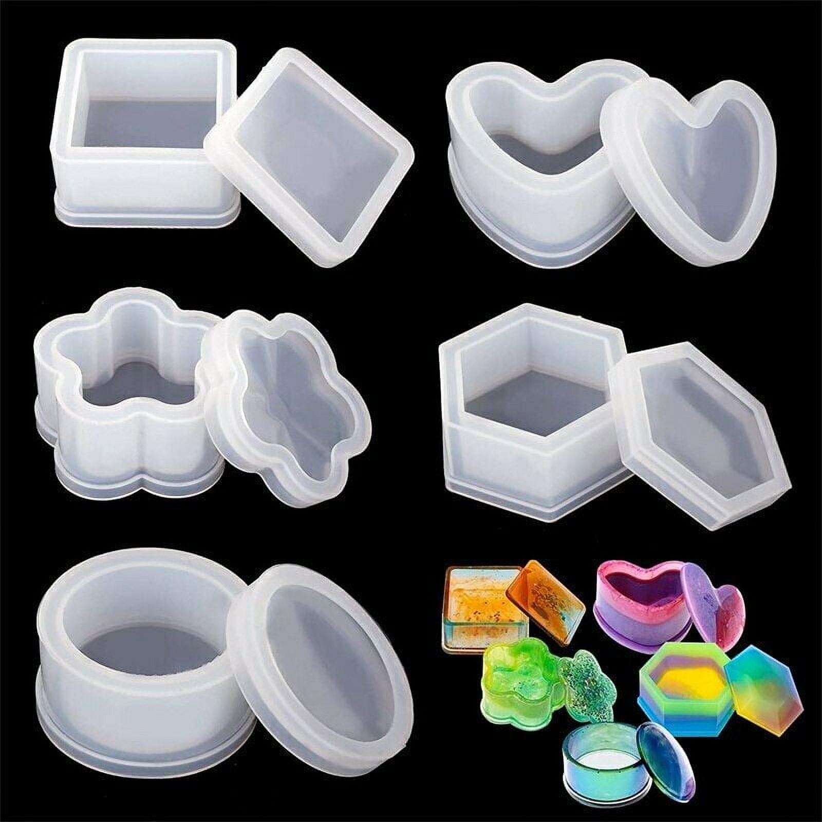 Number-one Silicone Resin Molds Epoxy Casting Art Coaster Storage Box DIY Craft Tool Kit