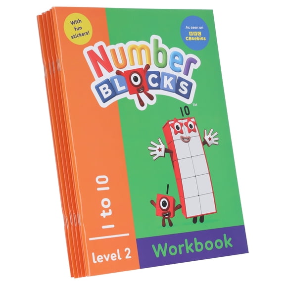 Numberblocks & Alphablocks (Orange: Level 2) Collection 6 Workbooks - Ages 3-5 - PB