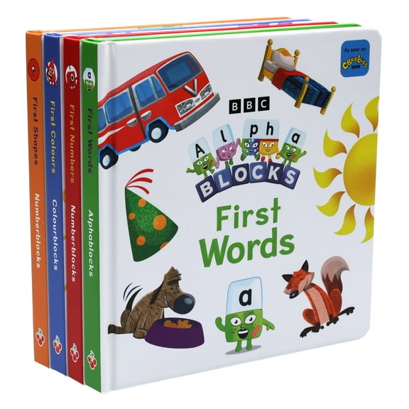 Numberblocks, Alphablocks and Colourblocks First 4 Books Set - Ages 2-5 - Board Book
