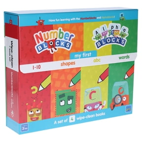 Numberblocks And Alphablocks: My First Numbers And Letters Set (4 Wipe-Clean Books With Pens Included)
