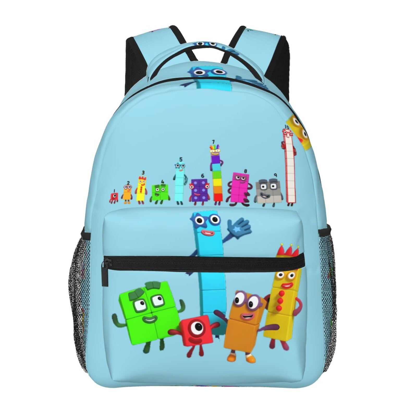 Numberblocks Backpack College Bag Lightweight Bookbag Casual Daypack ...