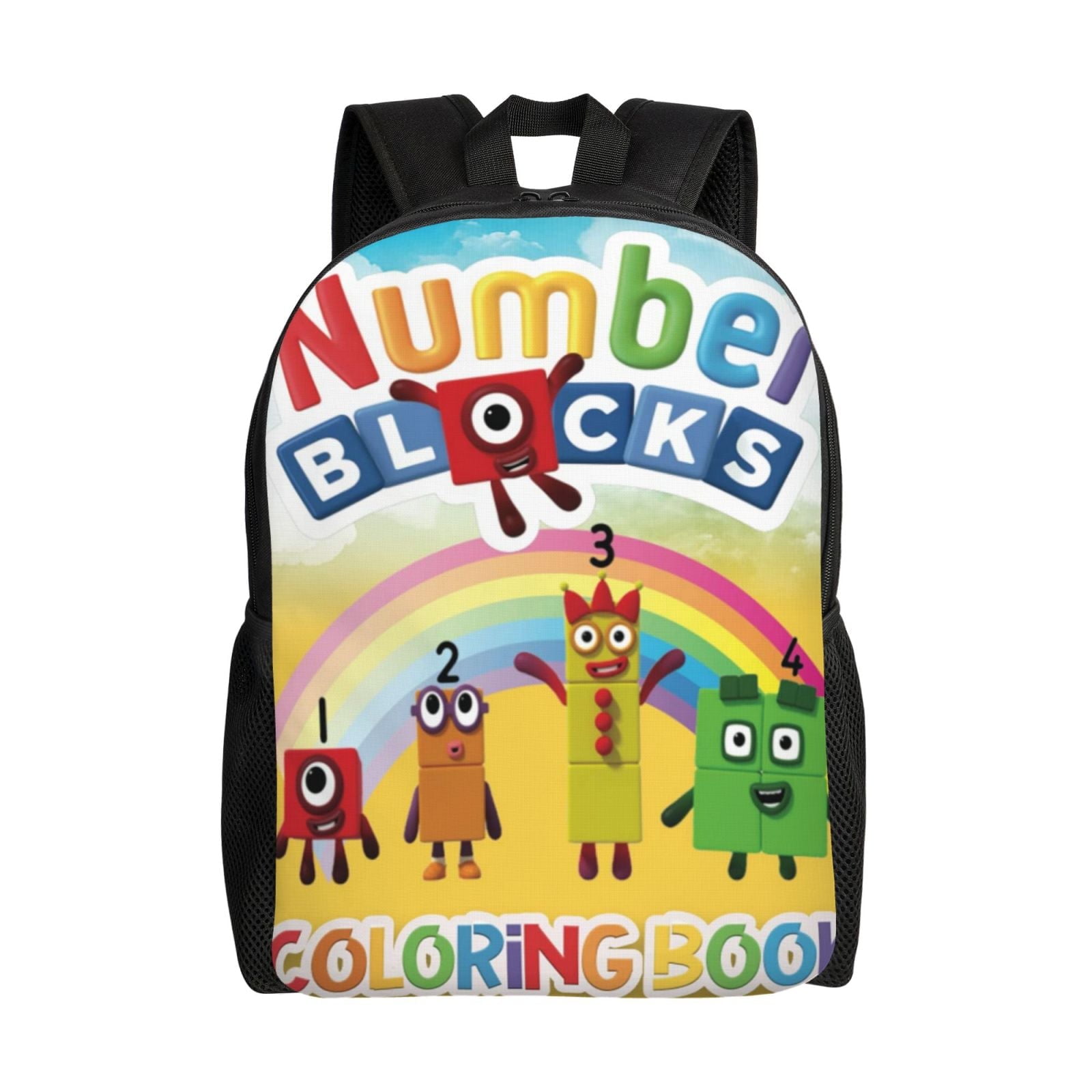 Numberblocks Backpack Large Capacity Multifunctional 17 Inch Laptop ...