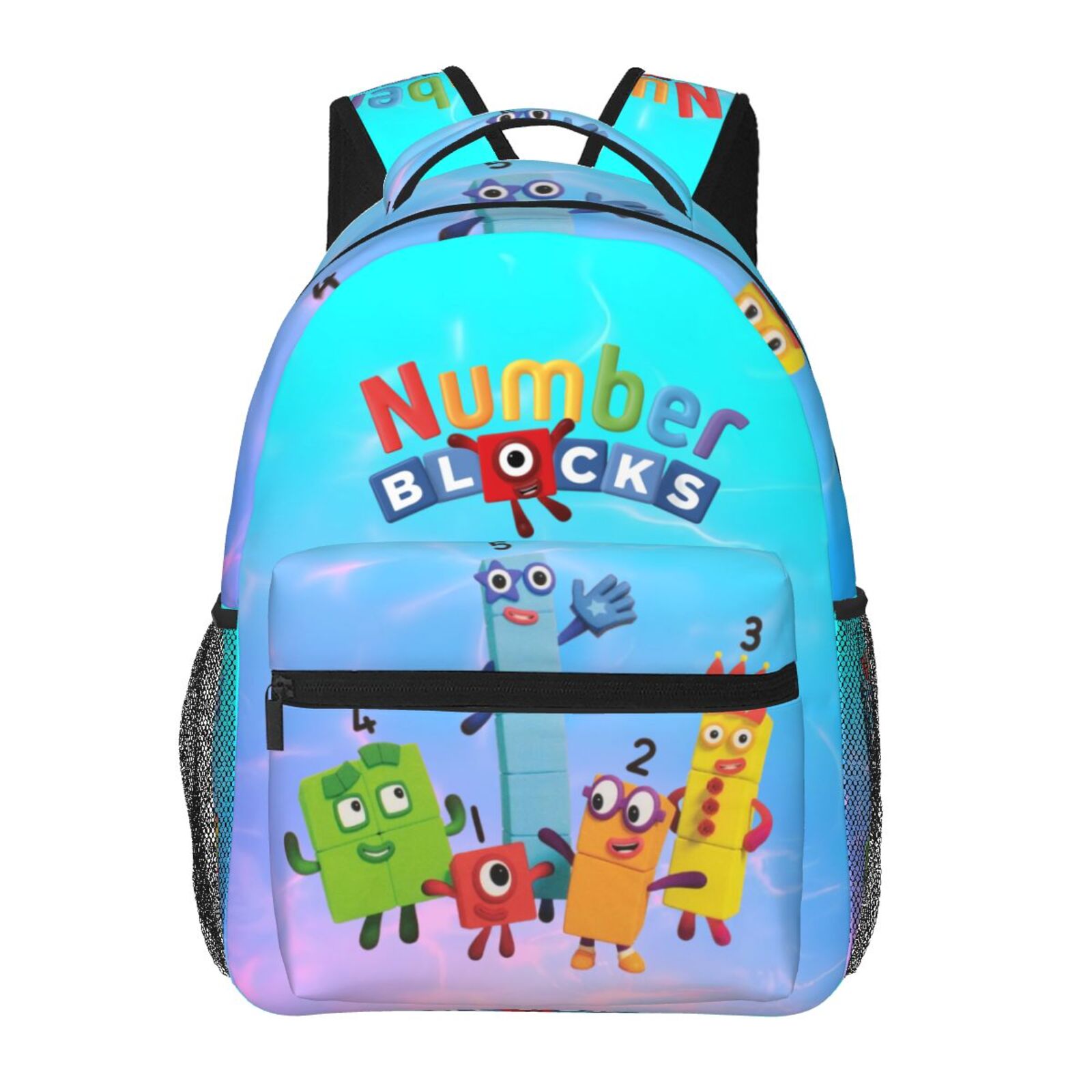 Numberblocks Backpack Lightweight Bookbag Casual Daypack For Women Men ...