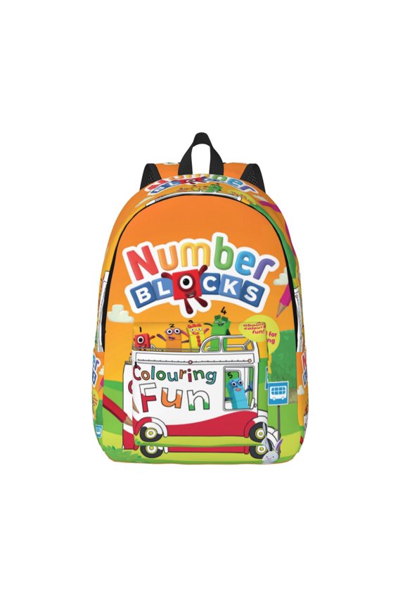 Numberblocks Backpacks Fashion Print Leisure Travel Sports Large Capacity Backpack
