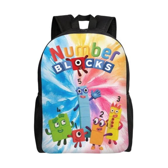 Numberblocks Backpacks For Men Women Book Bag Travel Hiking Camping Work