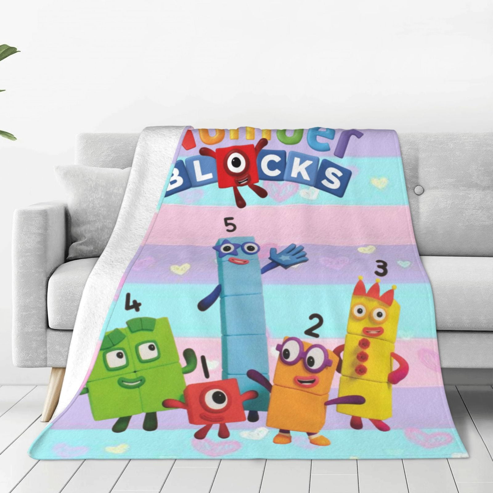 Numberblocks Blankets Flannel Fleece Warm Soft Throw Blanket For Couch ...