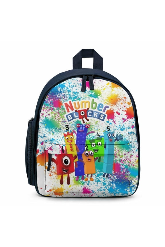 Numberblocks Cartoon Backpack Large Capacity Portable Anime Cute Lightweight Outdoor Travel Backpack Large Capacity Bag Casual Travel Backpack AS PIC 8