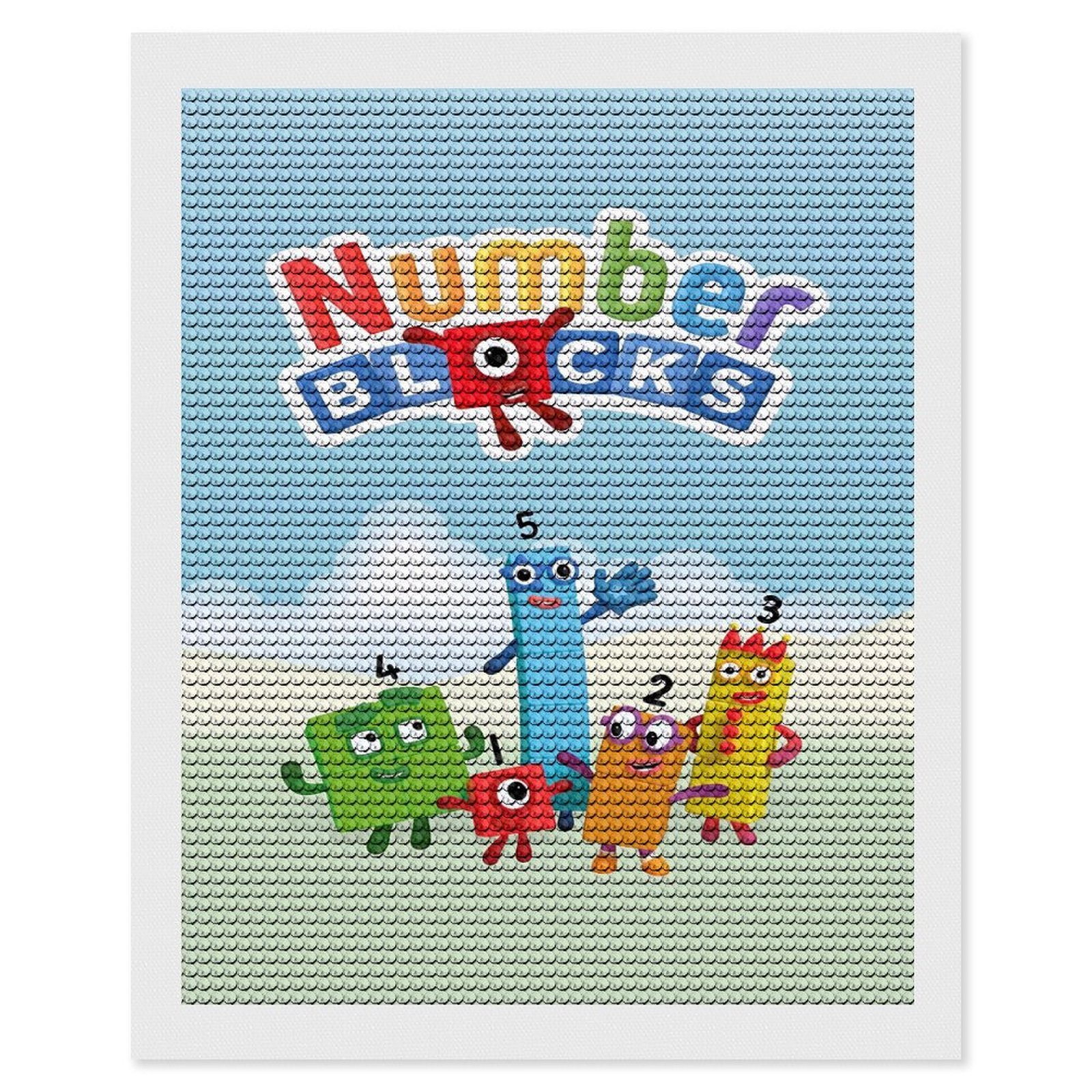 Numberblocks Diamond Art Kits, 5D Diamond Art for Home Wall Art Decor ...