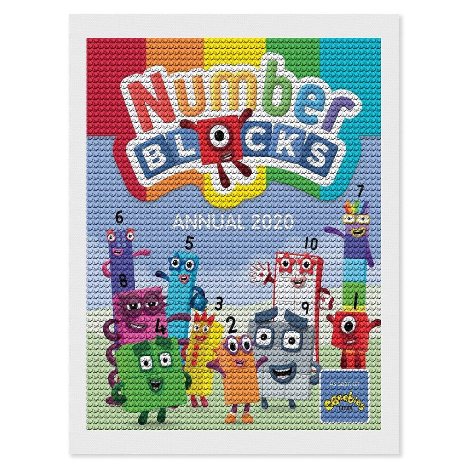 Numberblocks Diamond Art Kits, 5D Diamond Art for Home Wall Art Decor ...