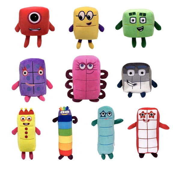 Numberblocks: Digital Building Blocks, Dolls, Children's Math Enlightenment, Puzzle Animation, Plush Toys