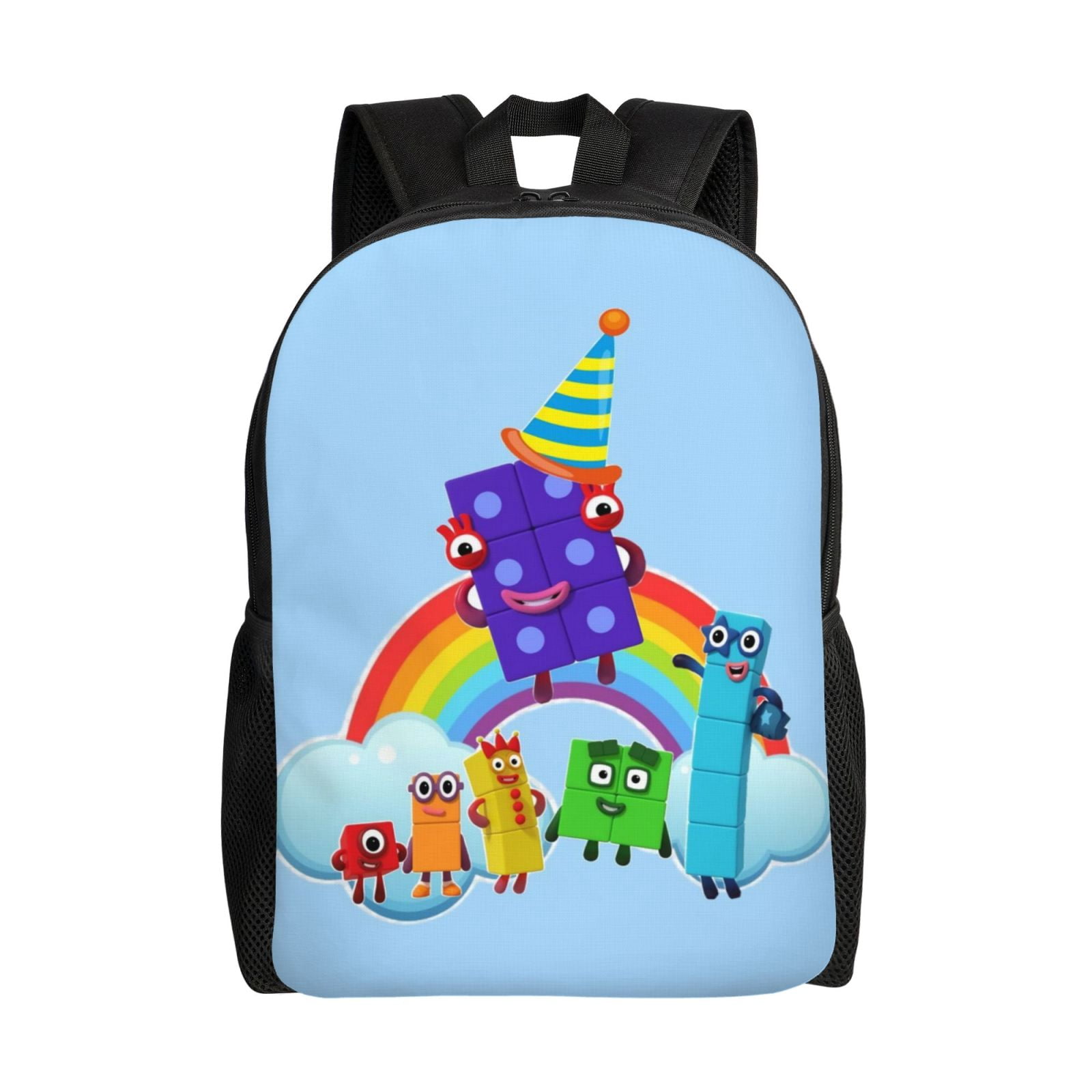 Numberblocks Laptop Backpacks 16 Inch Cartoon College School Bag ...