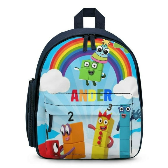 Numberblocks Mini Backpack Lightweight Rucksack Print Casual Daypack Shoulder Bag