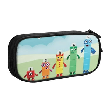 Numberblocks Pencil Case, Multipurpose Pencase ,Large Capacity Durable Pencil Pouch Storage Pen Bag Organizer Stationery