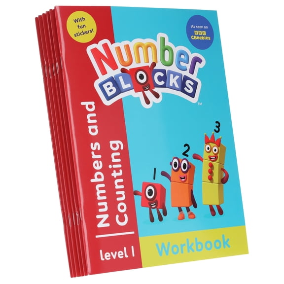 Numberblocks and Alphablocks Level 1 6Set With Fun Stickers - Ages 3-5 - Paperback