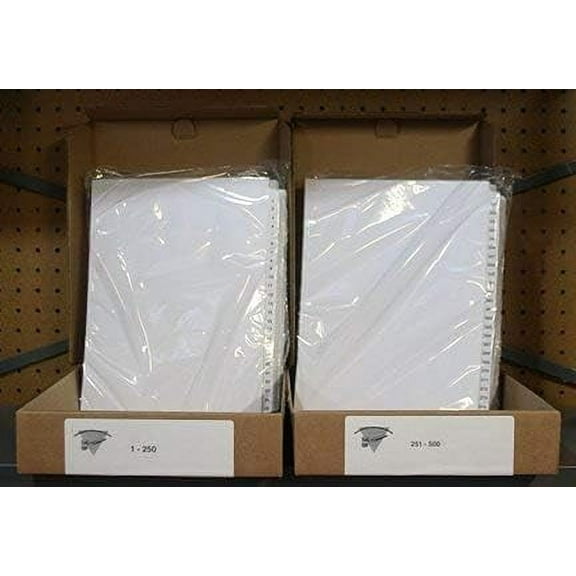 Numbered Dividers 1-500
