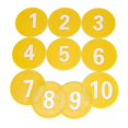 thumbnail image 1 of Numbered Floor Spots Markers Footstep Mat Flat Disc Marker Soccer Flat Sign Discs Football Nonslip Floor Markers, 1 of 14