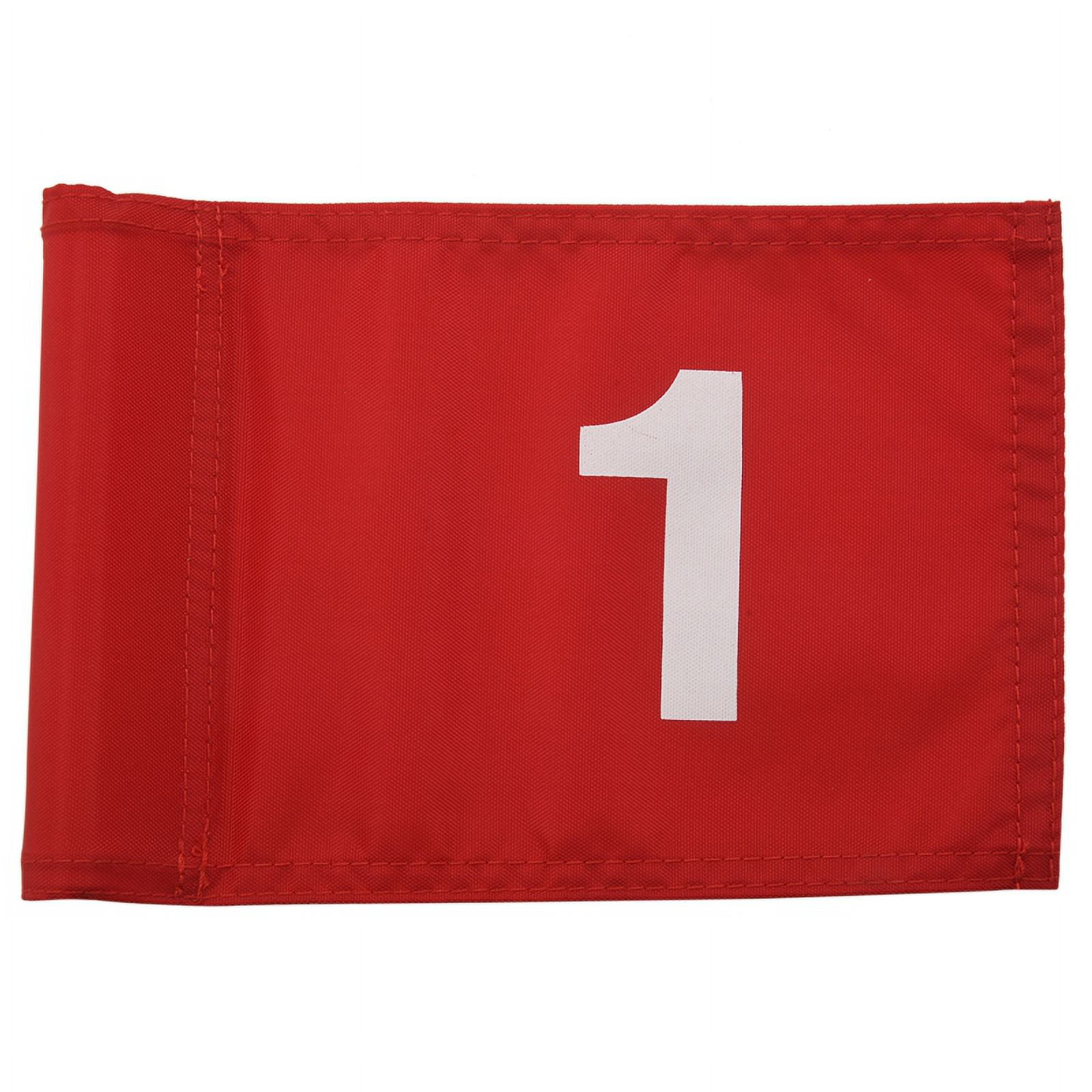 Numbered Golf Flag with Tube Inserted, All 8Inch L x 6Inch, Putting