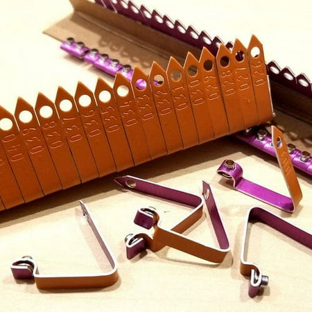 Numbered Orange Zip Wing Bands 500Pcs