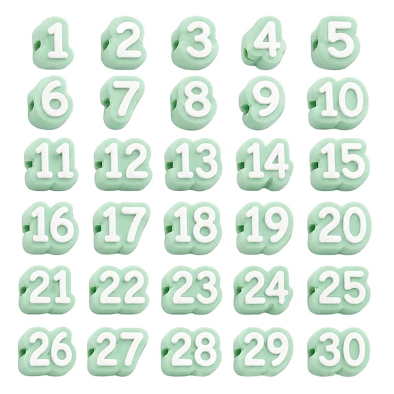 Numbered Pencil Toppers 1-30, Number Pencil Toppers, Reusable Classroom Pencils Labels for Teachers, Pencils Tracking Markers for School Organization