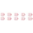 thumbnail image 1 of Numbered Pencil Toppers 11-20, Reusable Pencil Labels Tracking Markers, Pencil Durable Flexible Tracking Pencils Caps for Stationery Supplies and Home Office Organization, 10Pcs(Pink,0.8x0.6"), 1 of 8