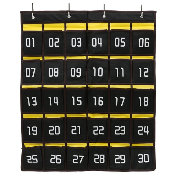 Numbered Phone Organizer Classroom Pocket School Supply for Office Classroom Sundries Holder