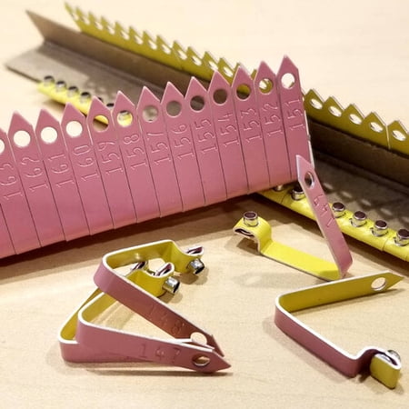 Numbered Pink Zip Wing Bands 700Pcs
