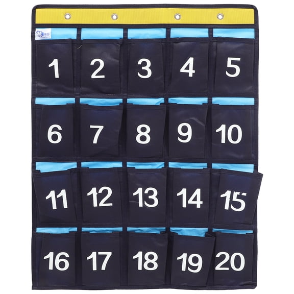 RENACLIPY Nonwoven Wall Hanging Mobile Phone Pocket Organizer with Numbered Pockets for Classroom, Office, Students, and Teachers