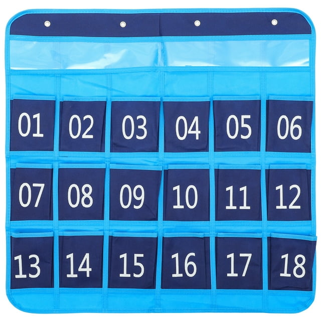 Numbered Pocket Chart Classroom Pocket Chart for Phone Hanging ...