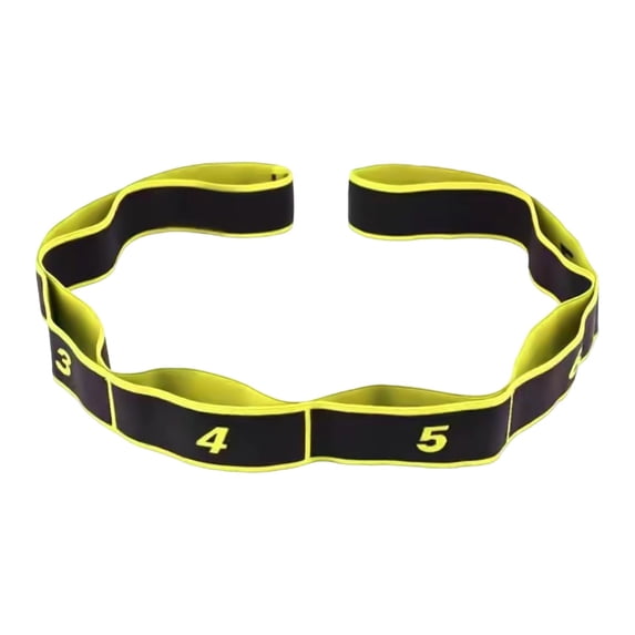 Numbered Resistance Band 8-Section Stretching Workout Set, Multi-Elastic Design Durable Latex, Lightweight Fitness Tool for Yoga Full-Body Training