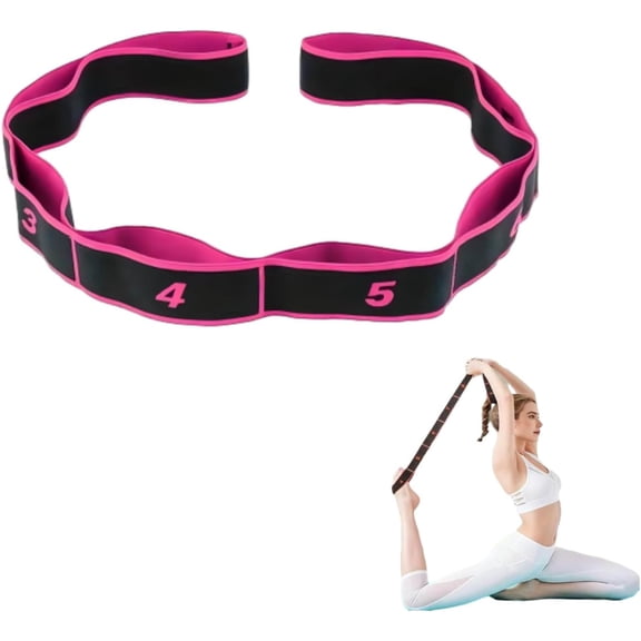 Numbered Resistance Band, Fitness Resistance Band for Stretching and Yoga, Yoga Number Band Shoulder and Back Opening Fitness Resistance Band Tension Band Stretching