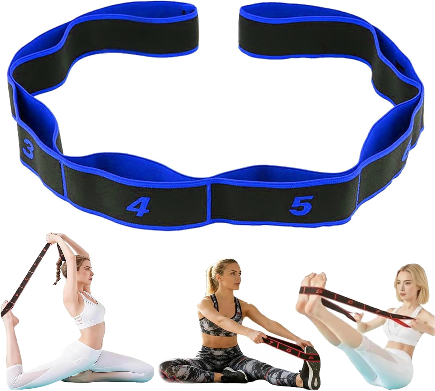 Numbered Resistance Bands Set for Glutes & Yoga – Adjustable Pull Rope, Full Body Workout Bands for Home Gym Arm Leg Training