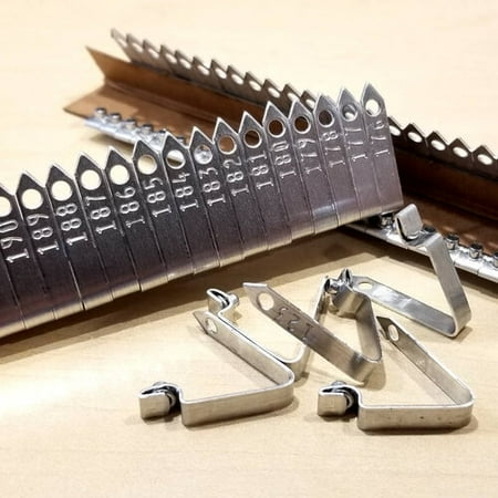 Numbered Silver Zip Wing Bands 600Pcs