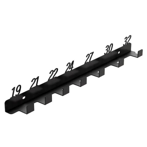 Numbered Slot Wrench Storage Holder Cabinet Heavy Gauge Metal Construction 6-18,19-32,6-32 Wall Mount Tool Management